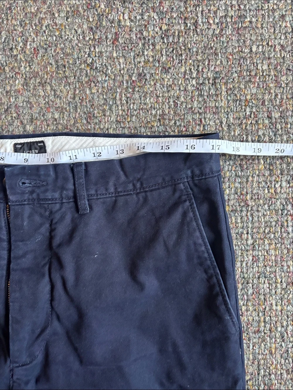 J. Crew Classic Fit Navy Blue Chino Pants 32x32 BE611
